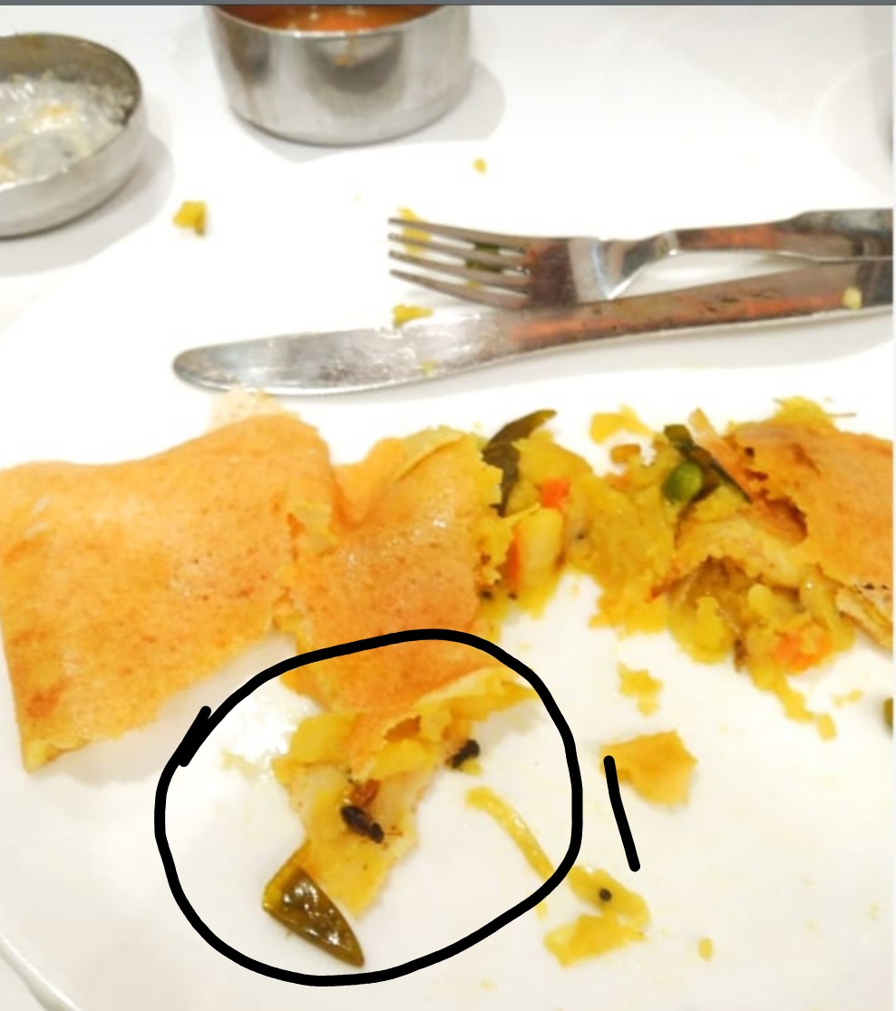 इंडियन कॉफी हाउस, जबलपुर की थाली में कथित रूप से निकले कीड़े